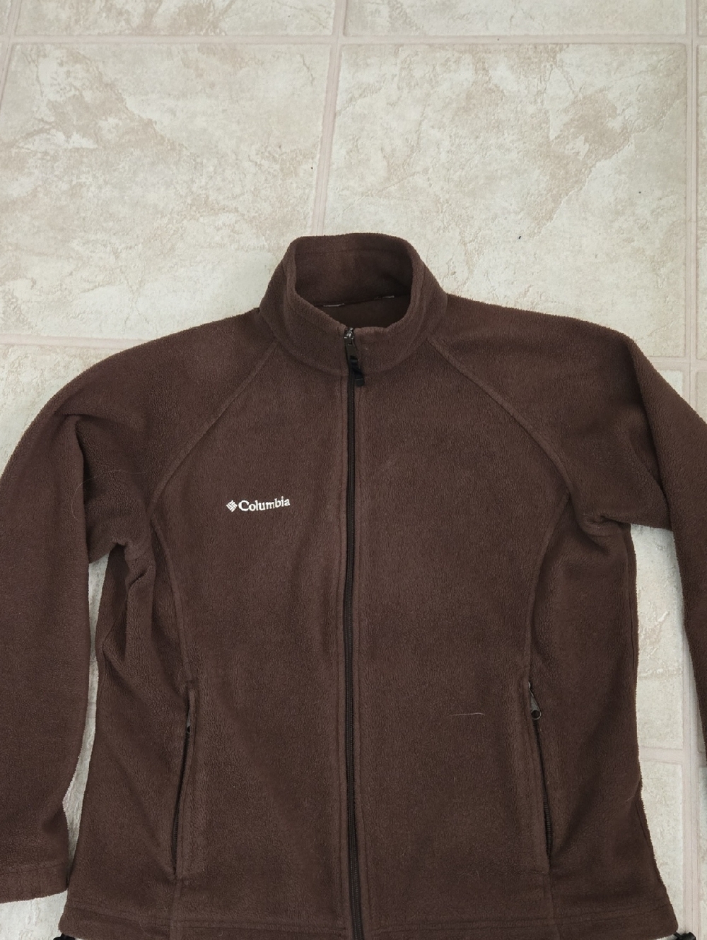 Columbia Women's Brown Full-Zip Teddy Fleece Jacket